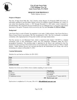 Fillable Online City of Lake Forest Park 17425 Ballinger Way NE Lake ...