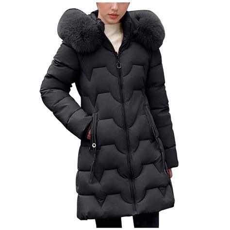 qucoqpe Winter Clothing for Women Trendy Elegant Winter Long Parka ...