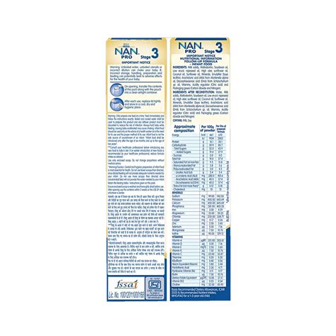 Nestle Nan Pro 3 Follow-Up Formula Powder Stage 3 400g