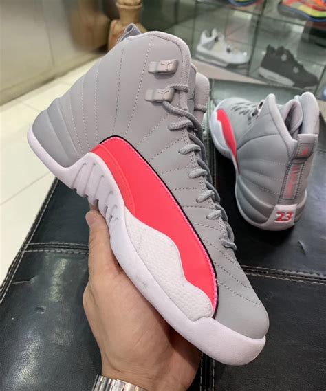 Air Jordan 12 GS Grey Racer Pink 510815-060 Release Date - SBD
