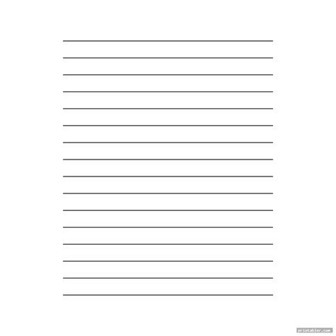 Printable Wide Ruled Paper - Gridgit.com
