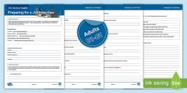 Job Interview Template For Students