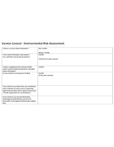 Environmental Risk Assessment Examples 的图像结果