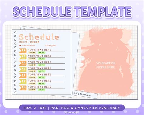 Image result for Stream Schedule Maker