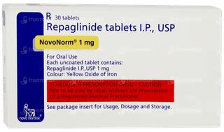 Novonorm 1 MG Tablet 30: Uses, Side Effects, Dosage, Price | Truemeds