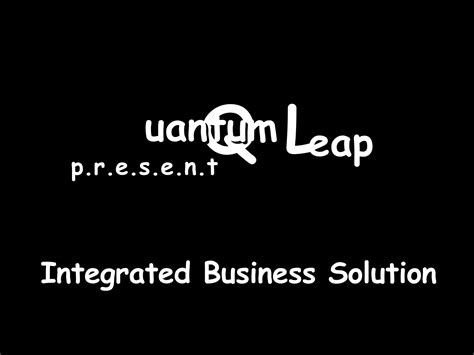 Integrated Business Solution | PPT | Business Utilities | Business