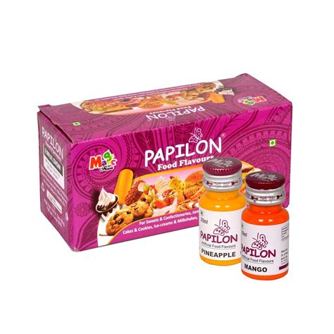 Papilon Concentrated Flavouring Emulsion pack of 10 Bottle(20ml Each ...