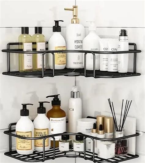 Piesome Multipurpose Kitchen Bathroom Corner Shelf Wall Mount Storage ...