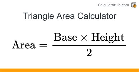 Triangle Area Calculator - Online Calculator