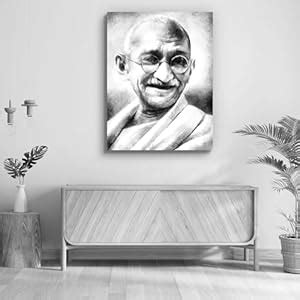 Pitaara Box Mahatma Gandhi Portrait D1 | Peel & Stick Vinyl Wall ...