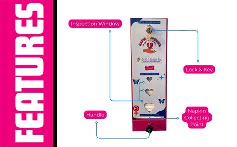 MAYA Brand Rapid 40 Sanitary Napkin Vending Machine | Manual PAD ...