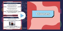 What is a Clause? | English | Teaching Wiki - Twinkl