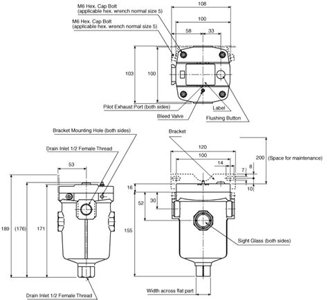ADH4000-04 SMC | SMC Rc 1/2 Automatic Condensate Drain 400cm³/min ...