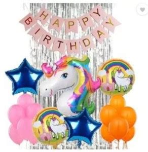 Flipkart.com | Balaji Solid Unicorn Theme Birthday Decoration-Banner ...