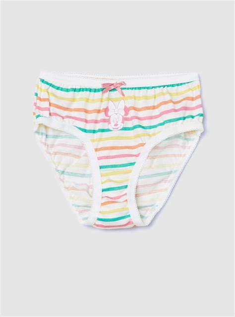 Buy Girls Assorted Minnie Mouse Print Panties - Pack of 3 Online at ...
