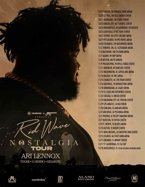 Rod Wave Announces 'Nostalgia' Arena Tour with Ari Lennox, Toosii ...