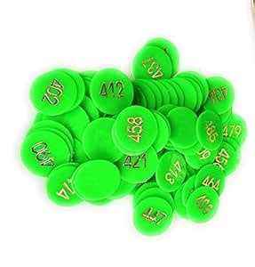 Plastic Numerical Token/Coins Pack of 1 to 100 : Amazon.in: Toys & Games