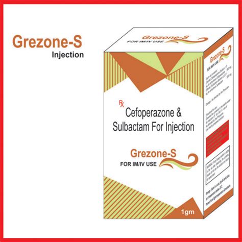 Grezone S - Cefoperazone & Sulbactam for Injection - Greef Formulations