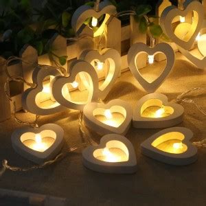 Brightlance 20 LEDs 5 m Yellow Steady Heart Rice Lights Price in India ...