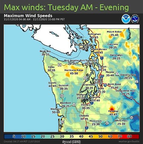 Windy weather on the way: Seattle could see 40 mph winds Tuesday as ...