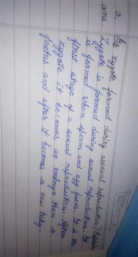 is zygote formed during asexual reproduction ? explain - Brainly.in