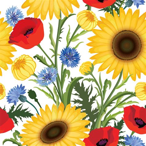 3D Sunflower Wallpaper for Wall - Magic Decor