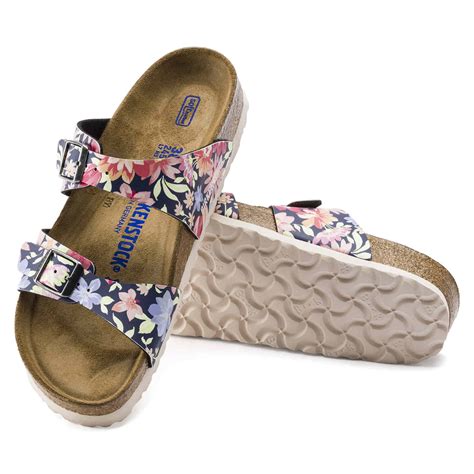 BIRKENSTOCK Sydney Soft Footbed Birko Flor Sandal - Blue