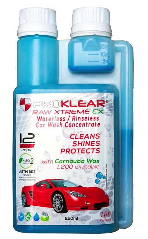 PROKLEAR® Waterless Dry Car Wash Concentrate Dilutable 200 times RAW ...