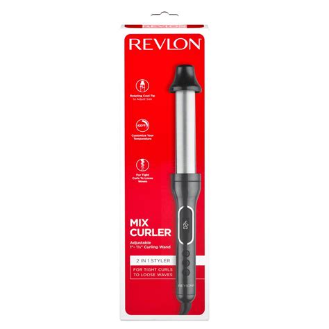 Revlon Adjustable Barrel 2-in-1 Curling Wand 1 in & 1-1/2 in - Shop ...