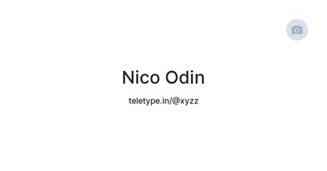 Nico Odin — Teletype