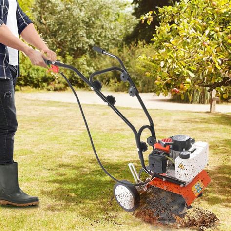 Rainaut Rainaut Garden Tiller/ Cultivator 42CC 2-Stroke Gas Powered ...