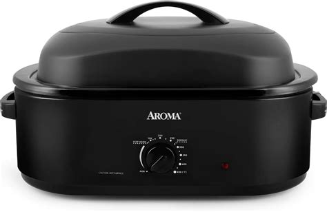 Amazon.com: Aroma 18-Quart Electric Roaster Oven (Black) with High ...