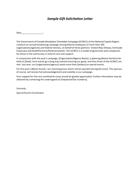 30 Editable Solicitation Letters (Free Samples) - TemplateArchive