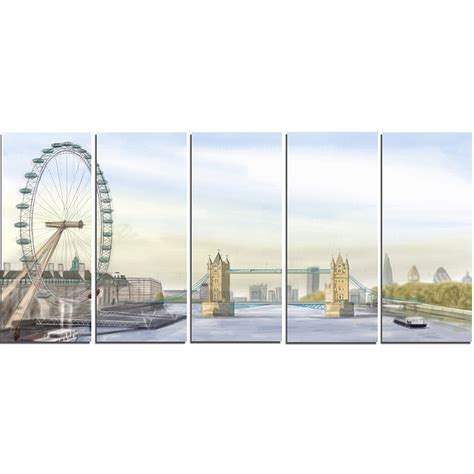 London Bridge - Cityscape Photography Metal Wall Art - MT7445-60x28-5 ...