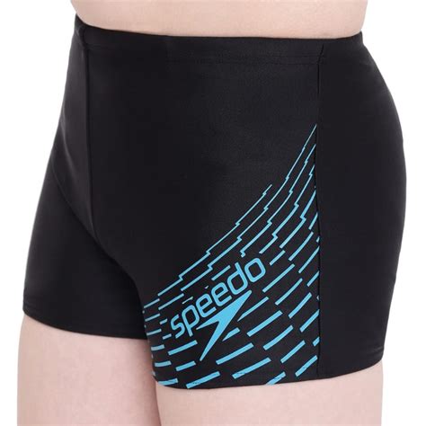 Speedo Medley Logo Aquashort Swimwear- Black/Aquarium – Juplay World