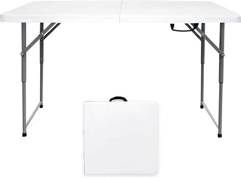 Go-Trio 4 Foot Folding Table Adjustable Height, 4ft India | Ubuy