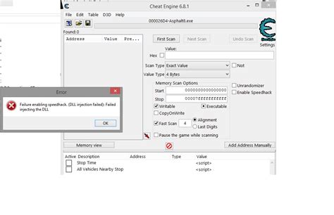 Cheat Engine :: View topic - DLL Injection failed CE 6.8.1