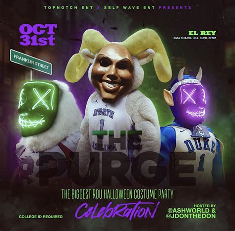 The Purge: The Biggest RDU Halloween Costume Party, 5504 Durham-Chapel ...