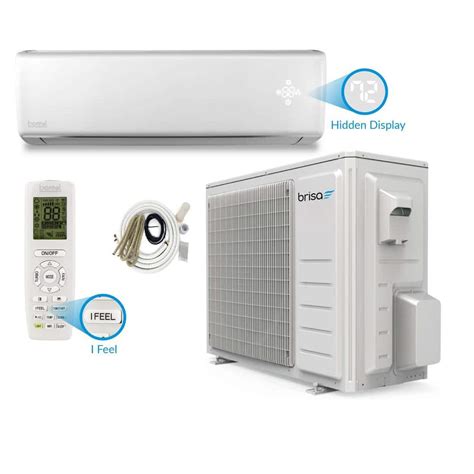 Buy Brisa 9,000 BTU .75 Tons Smart Home Inverter Driven Ductless Mini ...