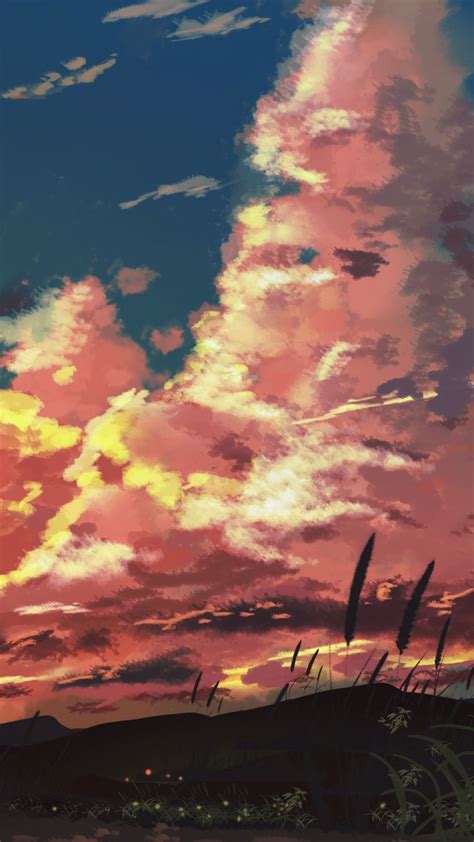 Mobile wallpaper: Anime, Sunset, Sky, Cloud,... by Terrenus