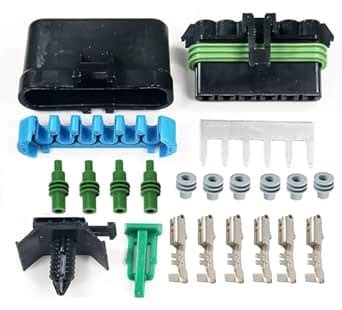 6-Pin Buss Kit, Contacts Splice Pack Automotive Connector System (14-16 ...