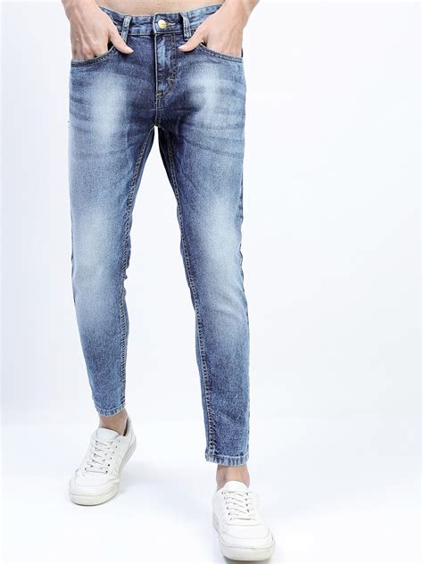 KETCH Men Blue Skinny Fit Heavy Fade Stretchable Jeans - Price History
