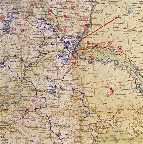 WWII - Stalingrad - German Armed Forces High Command Situation Map ...