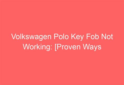 Image result for Volkswagen Keyless Entry Problems