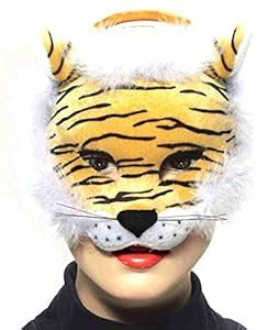 Buy Forum Novelties Deluxe Plush Striped Tiger Animal Half Mask Online ...