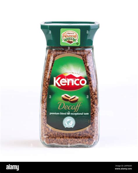 Kenco decaffeinated instant coffee Stock Photo - Alamy
