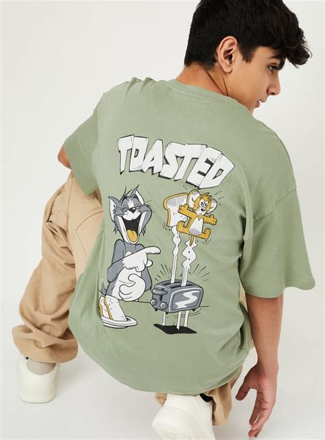 Buy Boys Tom and Jerry Print T-shirt Online at just Rs. 499.0 ...