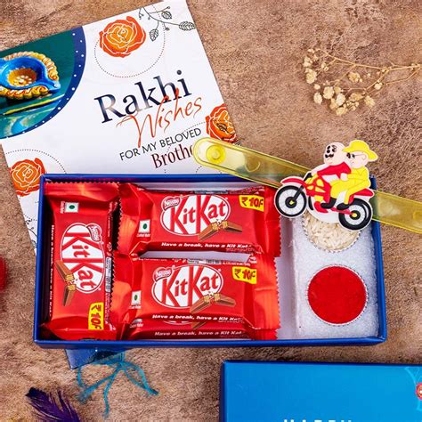 Send Motu Patlu Rakhi with Kitkat Chocolate and Signature Box Online ...