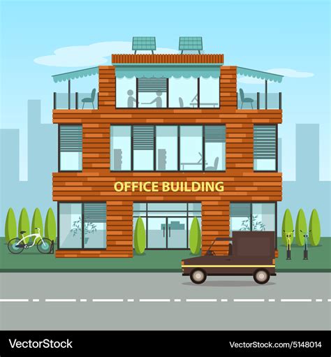 Business Cartoon Office Building 的图像结果