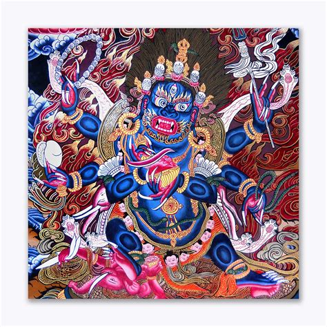 Tamatina Thangka Canvas Painting Lord Vishnu Buddhism Art Traditional ...